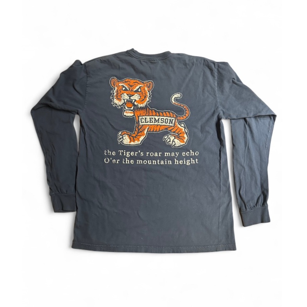 Blue vintage Clemson Tigers long sleeve shirt clemson #tigers